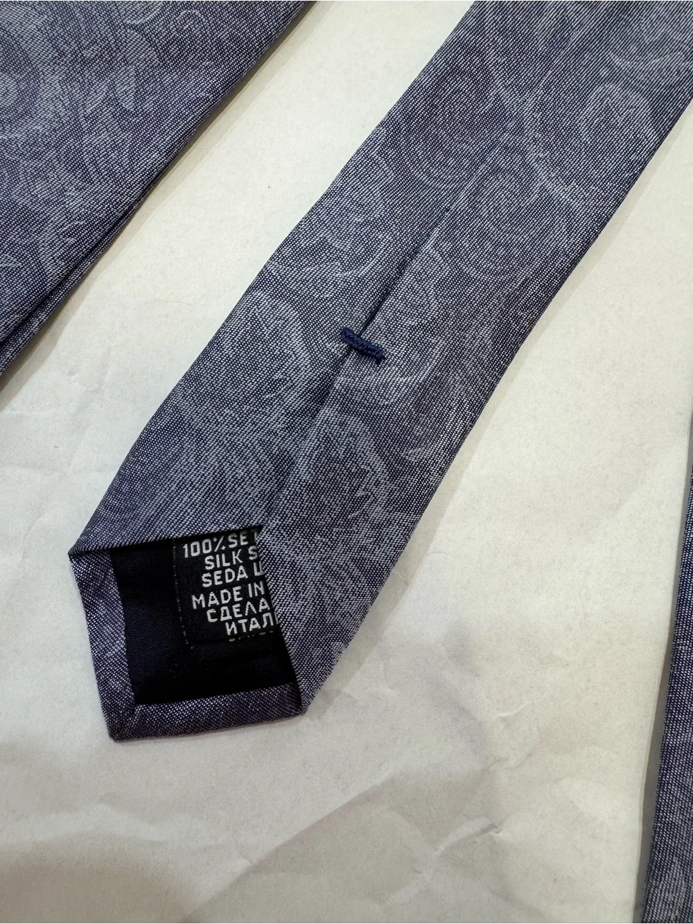 Hugo Boss Midnight Blue Paisley Silk Tie